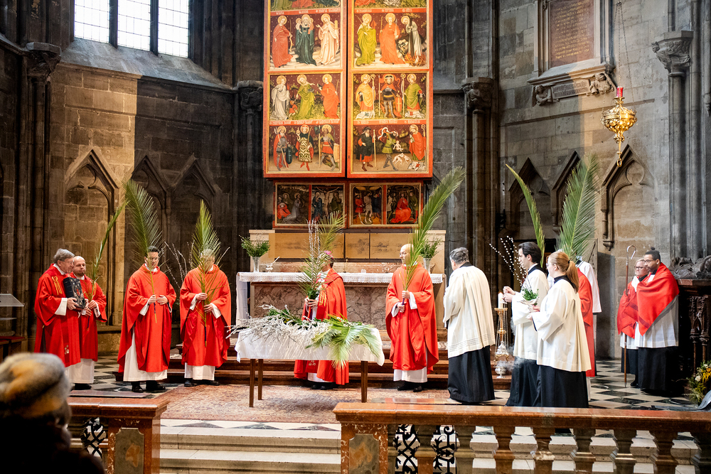 Palmsonntag im Stephansdom / Erzdiözese Wien/ Stephan Schönlaub Palmsonntag im Stephansdom